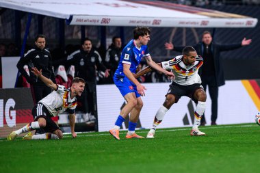 LEIPZIG, GERMANY - 17 Kasım 2025: - 2026 Dünya Kupası eleme karşılaşması Almanya ile Slovakya arasında Red Bull Arena 'da.