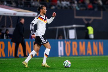 LEIPZIG, GERMANY - 17 Kasım 2025: Leroy Sane - Dünya Kupası 2026 ön eleme karşılaşması Almanya ile Slovakya arasında Red Bull Arena 'da.