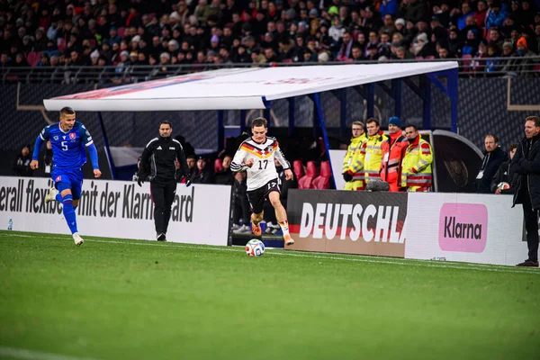 LEIPZIG, GERMANY - 17 Kasım 2025: Florian Wirtz - Dünya Kupası 2026 ön eleme karşılaşması Almanya ile Slovakya arasında Red Bull Arena 'da.