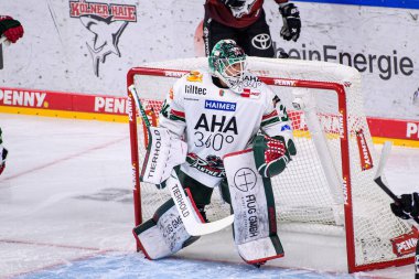 COLOGNE, GERMANY - 21 Kasım 2025 - Hokey maçı DeL Koelner Haie - Lanxess Arena 'da Augrsburger Panter.