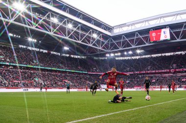 DÜKSELDORF, GERMANY - 22 Kasım 2025: - Futbol maçı Bundesliga 2 Fortuna Duesseldorf - 1. Merkur Spiel Arena 'daki FC Magdeburg.