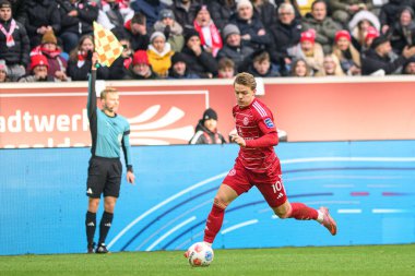 DUSSELDORF, GERMANY - 22 Kasım 2025: Christian Rasmussen - Futbol maçı Bundesliga 2 Fortuna Duesseldorf - 1. Merkur Spiel Arena 'daki FC Magdeburg.