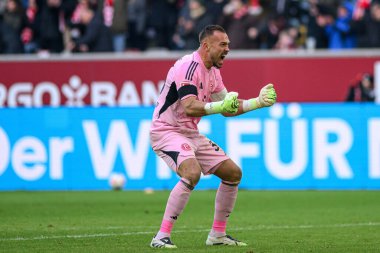 DUSSELDORF, Almanya - 22 Kasım 2025: Florian Kastenmeier - Futbol maçı Bundesliga 2 Fortuna Duesseldorf - 1. Merkur Spiel Arena 'daki FC Magdeburg.