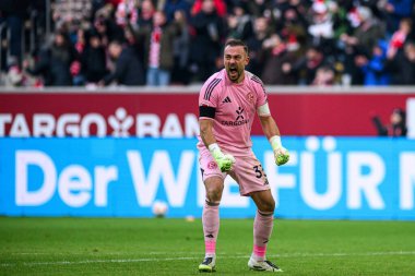 DUSSELDORF, Almanya - 22 Kasım 2025: Florian Kastenmeier - Futbol maçı Bundesliga 2 Fortuna Duesseldorf - 1. Merkur Spiel Arena 'daki FC Magdeburg.