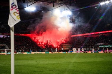 COLOGNE, GERMANY - 22 Kasım 2025: - Rhein Enerji Stadyumu 'nda Bundesliga 1.FC Koeln-SG Eintracht Frankfurt maçı.