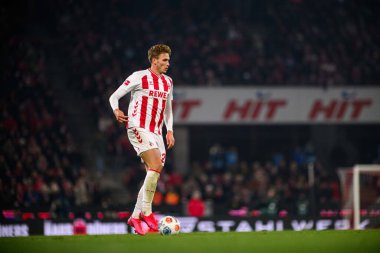 COLOGNE, GERMANY - 22 Kasım 2025: - Rhein Enerji Stadyumu 'nda Bundesliga 1.FC Koeln-SG Eintracht Frankfurt maçı.