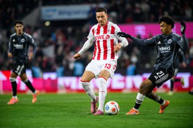 COLOGNE, GERMANY - 22 NOVEMBER, 2025: El Mala - 1.FC Koeln-SG Eintracht Frankfurt maçı Rhein Energie Stadion 'da.