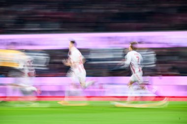 COLOGNE, GERMANY - 22 Kasım 2025: - Rhein Enerji Stadyumu 'nda Bundesliga 1.FC Koeln-SG Eintracht Frankfurt maçı.