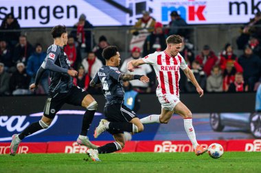 COLOGNE, GERMANY - 22 NOVEMBER, 2025: Marius Buelter - 1.FC Koeln-SG Eintracht Frankfurt maçı Rhein Energie Stadion 'da.