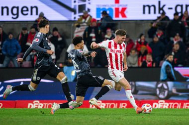 COLOGNE, GERMANY - 22 NOVEMBER, 2025: Marius Buelter - 1.FC Koeln-SG Eintracht Frankfurt maçı Rhein Energie Stadion 'da.