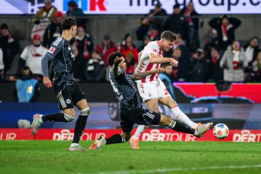 COLOGNE, GERMANY - 22 NOVEMBER, 2025: Marius Buelter - 1.FC Koeln-SG Eintracht Frankfurt maçı Rhein Energie Stadion 'da.