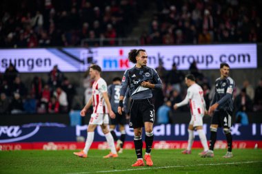 COLOGNE, GERMANY - 22 NOVEMBER, 2025: Arthur Theate - 1.FC Koeln-SG Eintracht Frankfurt maçı Rhein Energie Stadion 'da.