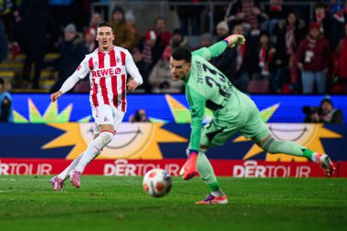 COLOGNE, GERMANY - 22 NOVEMBER, 2025: El Mala - 1.FC Koeln-SG Eintracht Frankfurt maçı Rhein Energie Stadion 'da.