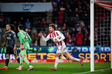 COLOGNE, GERMANY - 22 NOVEMBER, 2025: Luca Waldschmidt - 1.FC Koeln-SG Eintracht Frankfurt maçı Rhein Energie Stadion 'da.
