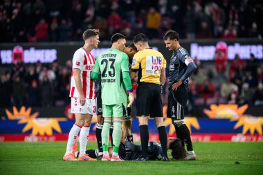 COLOGNE, GERMANY - 22 Kasım 2025: - Rhein Enerji Stadyumu 'nda Bundesliga 1.FC Koeln-SG Eintracht Frankfurt maçı.