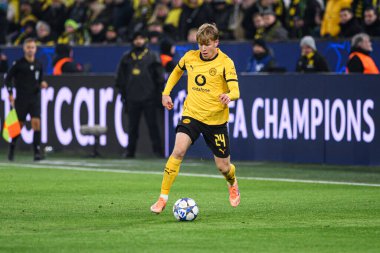 DORTMUND, GERMANY - 25 Kasım 2025: Daniel Svensson - UEFA Şampiyonlar Ligi maçı Borussia Dortmund 'a karşı Signal Iduna Park' ta Villarreal CF.