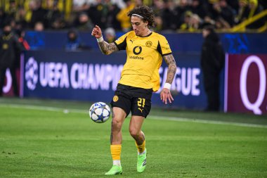 DORTMUND, GERMANY - 25 Kasım 2025: Fabio Silva - UEFA Şampiyonlar Ligi maçı Borussia Dortmund 'a karşı Signal Iduna Park' ta Villarreal CF.