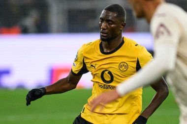 DORTMUND, GERMANY - 25 NOVEMBER, 2025: Serhou Guirassy - UEFA Şampiyonlar Ligi maçı Borussia Dortmund 'a karşı Signal Iduna Park' ta Villarreal CF.