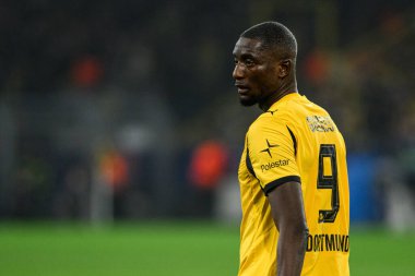 DORTMUND, GERMANY - 25 NOVEMBER, 2025: Serhou Guirassy - UEFA Şampiyonlar Ligi maçı Borussia Dortmund 'a karşı Signal Iduna Park' ta Villarreal CF.