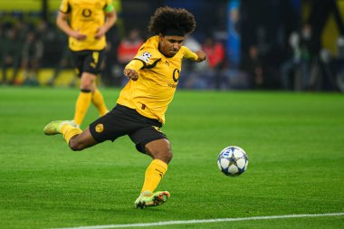 DORTMUND, GERMANY - 25 Kasım 2025: Karim Adeyemi - UEFA Şampiyonlar Ligi maçı Borussia Dortmund 'a karşı Signal Iduna Park' ta Villarreal CF.