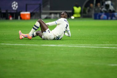 FRANKFURT, GERMANY - 26 Kasım 2025: Odilon Kossounou - UEFA Şampiyonlar Ligi maçı Eintracht Frankfurt - Atalanta Bergamo Deutsche Bank Park 'ta.