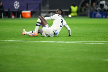 FRANKFURT, GERMANY - 26 Kasım 2025: Odilon Kossounou - UEFA Şampiyonlar Ligi maçı Eintracht Frankfurt - Atalanta Bergamo Deutsche Bank Park 'ta.