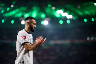 MoENCHENGLADBACH, ALMANY - 28 Kasım 2025: Franck Honorat - 1. Bundesliga futbol maçı Borussia Moenchengladbach Borussia Park 'ta RB Leipzig' e karşı..