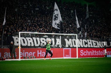 MOENCHENGLADBACH, ALMANY - 28 Kasım, 2025: Moritz Nicolas - 1. Bundesliga futbol maçı Borussia Moenchengladbach Borussia Park 'ta RB Leipzig' e karşı..