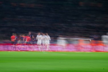 MOENCHENGLADBACH, ALMANY - 28 Kasım, 2025: - 1. Bundesliga futbol maçı Borussia Moenchengladbach Borussia Park 'ta RB Leipzig' e karşı..