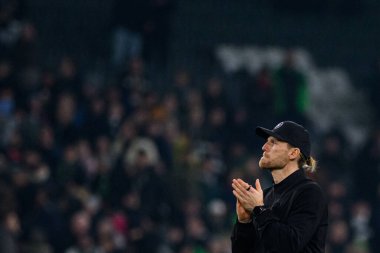 MOENCHENGLADBACH, ALMANY - 28 Kasım 2025: Eugen Polanski - 1. Bundesliga futbol maçı Borussia Moenchengladbach Borussia Park 'ta RB Leipzig' e karşı..