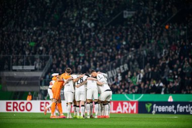 MOENCHENGLADBACH, GERMANY - 2 ARALIK 2025: - DFB Pokal, Almanya Kupası, Borussia - St.Pauli maçı Borussia Park.