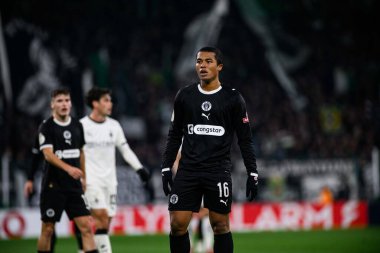 MOENCHENGLADBACH, GERMANY - 2 Aralık 2025: Joel Chima Fujita - DFB Pokal, Alman Kupası, Borussia - St.Pauli maçı Borussia Park.