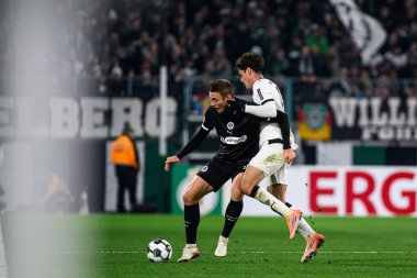 MOENCHENGLADBACH, GERMANY - 2 ARALIK 2025: - DFB Pokal, Almanya Kupası, Borussia - St.Pauli maçı Borussia Park.