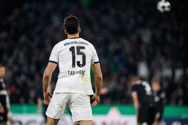 MOENCHENGLADBACH, GERMANY - 2 Aralık 2025: Haris Tabakoviç, gol - DFB Pokal, Almanya Kupası, Borussia-St.Pauli maçı Borussia Park 'ta.