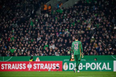 MOENCHENGLADBACH, GERMANY - 2 ARALIK 2025: Nikola Vasilj - DFB Pokal, Almanya Kupası, Borussia - St.Pauli maçı Borussia Park.