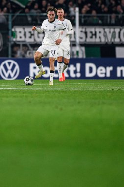 MOENCHENGLADBACH, GERMANY - 2 ARALIK 2025: Rocco Reitz - DFB Pokal, Alman Kupası, Borussia - St.Pauli maçı Borussia Park.