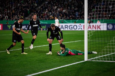 MOENCHENGLADBACH, GERMANY - 2 ARALIK 2025: Nikola Vasilj - DFB Pokal, Almanya Kupası, Borussia - St.Pauli maçı Borussia Park.