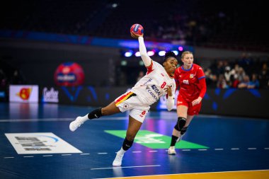 DORTMUND, Almanya - 3 Aralık 2025: Paulo Helena Gilda Simao - Kadınlar Hentbol Dünya Şampiyonası 2025 Westfallenhalle 'de.