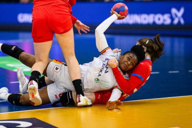 DORTMUND, Almanya - 3 Aralık 2025: Paulo Helena Gilda Simao - Kadınlar Hentbol Dünya Şampiyonası 2025 Westfallenhalle 'de.