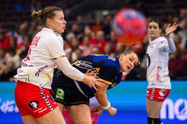 DORTMUND, GERMANY - 3 Aralık 2025: Thorleifsdottir Kristin - Dünya Kadınlar Hentbol Şampiyonası 2025 Norveç 'e karşı Westfallenhalle' de.