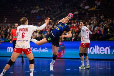 DORTMUND, GERMANY - 3 Aralık 2025: Thorleifsdottir Kristin - Dünya Kadınlar Hentbol Şampiyonası 2025 Norveç 'e karşı Westfallenhalle' de.