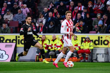 COLOGNE, GERMANY - 6 ARALIK, 2025: 1.FC Koeln-St. Pauli maçı Rhein Enerji Stadyumu 'nda.
