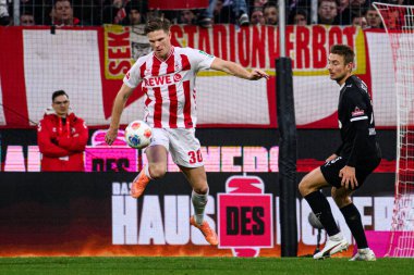 COLOGNE, GERMANY - 6 ARALIK, 2025: Marius Bulter - 1.FC Koeln-St. Pauli maçı Rhein Enerji Stadyumu 'nda.