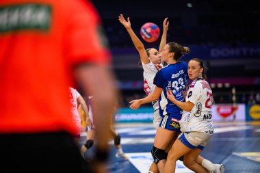 DORTMUND, Almanya - 6 ARALIK 2025 Kadınlar Hentbol Dünya Şampiyonası 2025 Faroe Adası - Westfallenhalle Adası.