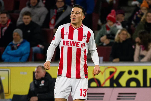 KOLOGNE, GERMANY - 6 ARALIK 2025: El Mala - 1.FC Koeln-St. Pauli futbol maçı Rhein Enerji Stadyumu 'nda.
