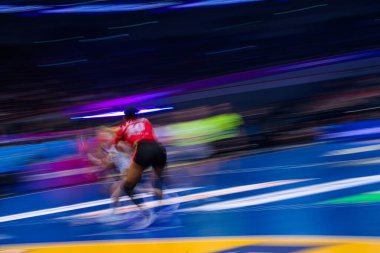 DORTMUND, GERMANY - 7 Aralık 2025: Kassoma Albertina Da Cruz - Kadınlar Hentbol Dünya Şampiyonası 2025 Angola ile İsveç Westfallenhalle karşılaşması.