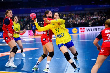 DORTMUND, GERMANY - 7 Aralık 2025: De Abreu Rosa Kelly - Dünya Bayanlar Hentbol Şampiyonası 2025 Norveç - Brezilya - Westfallenhalle.