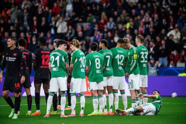LEVERKUSEN, GERMANY - 10 DECEMBER, 2025:  - UEFA Champions League, match Bayer 04 Leverkusen vs Newcastle United at BayArena.