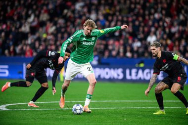 LEVERKUSEN, ALMANY - 10 ARALIK, 2025: Nick Woltemade - UEFA Şampiyonlar Ligi, Bayer 04 Leverkusen-Newcastle United maçı Bayarena 'da.