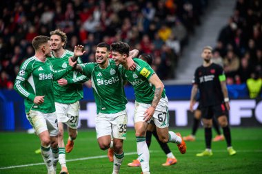 LEVERKUSEN, GERMANY - 10 DECEMBER, 2025: Lewis Miley, goal - UEFA Champions League, match Bayer 04 Leverkusen vs Newcastle United at BayArena.